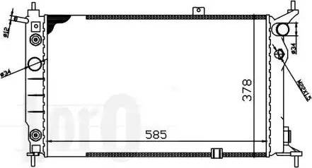 Loro 037-017-0007 - Радиатор, охлаждане на двигателя vvparts.bg