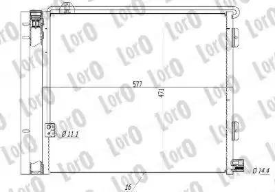 Loro T16-02-002 - Кондензатор, климатизация vvparts.bg