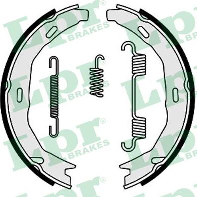 LPR 09660 - Комплект спирачна челюст, ръчна спирачка vvparts.bg