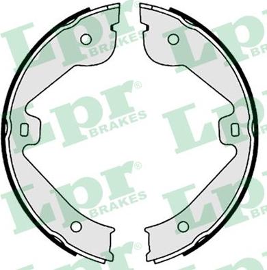 LPR 09150 - Комплект спирачна челюст, ръчна спирачка vvparts.bg