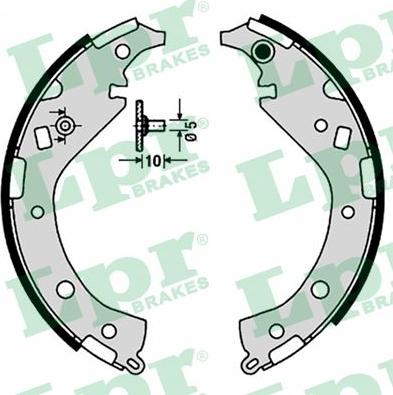 LPR 09170 - Комплект спирачна челюст vvparts.bg