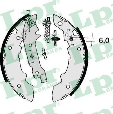 LPR 04470 - Комплект спирачна челюст vvparts.bg