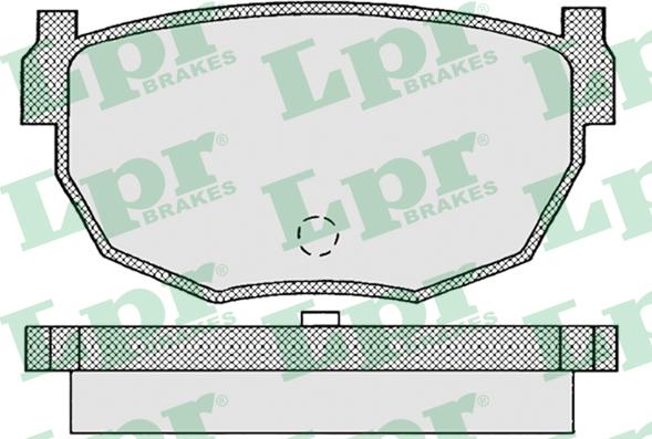 LPR 05P945 - Комплект спирачно феродо, дискови спирачки vvparts.bg