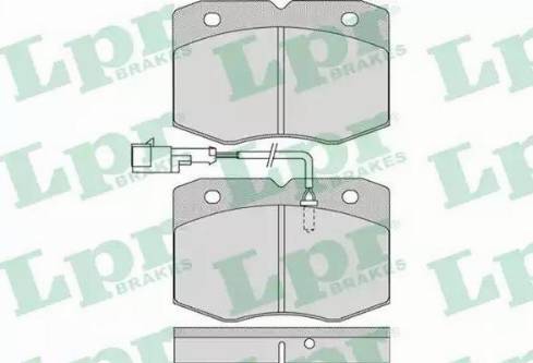 LPR 05P963 - Комплект спирачно феродо, дискови спирачки vvparts.bg