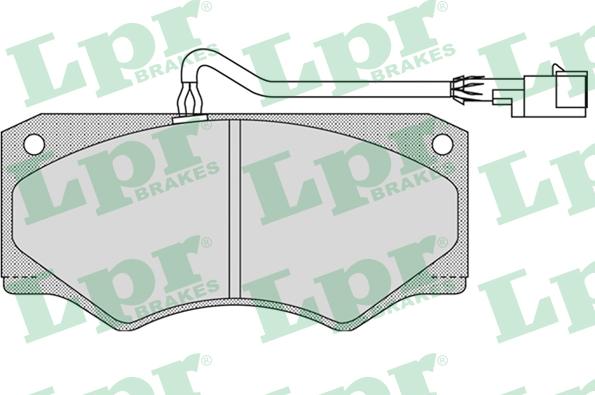 LPR 05P962 - Комплект спирачно феродо, дискови спирачки vvparts.bg