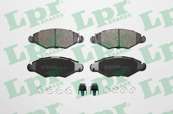 LPR 05P903 - Комплект спирачно феродо, дискови спирачки vvparts.bg