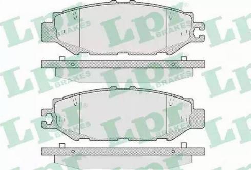 LPR 05P939 - Комплект спирачно феродо, дискови спирачки vvparts.bg