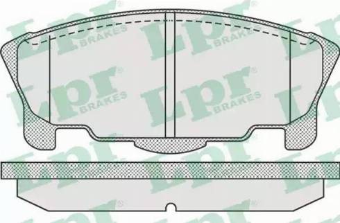 LPR 05P937 - Комплект спирачно феродо, дискови спирачки vvparts.bg