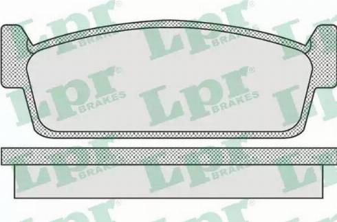 LPR 05P925 - Комплект спирачно феродо, дискови спирачки vvparts.bg