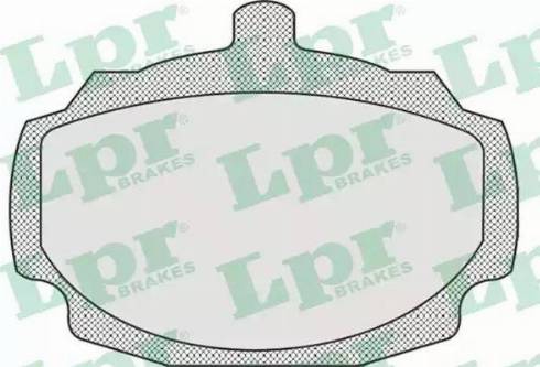 LPR 05P923 - Комплект спирачно феродо, дискови спирачки vvparts.bg