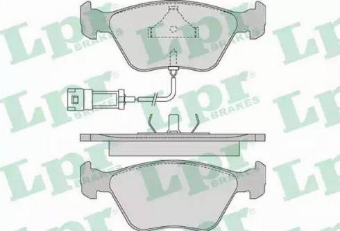 LPR 05P978 - Комплект спирачно феродо, дискови спирачки vvparts.bg