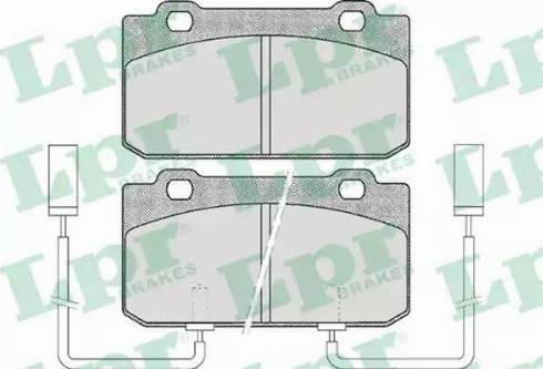 LPR 05P442 - Комплект спирачно феродо, дискови спирачки vvparts.bg