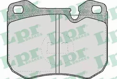 LPR 05P402 - Комплект спирачно феродо, дискови спирачки vvparts.bg