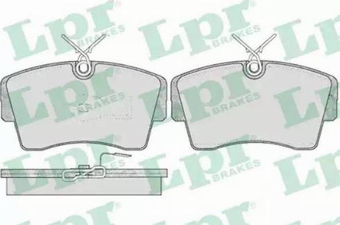 LPR 05P407 - Комплект спирачно феродо, дискови спирачки vvparts.bg