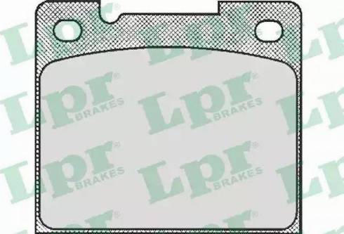 LPR 05P438 - Комплект спирачно феродо, дискови спирачки vvparts.bg