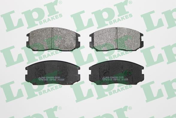 LPR 05P502 - Комплект спирачно феродо, дискови спирачки vvparts.bg