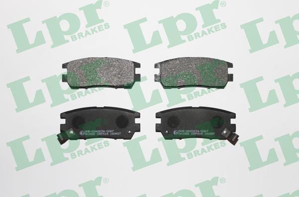 LPR 05P518 - Комплект спирачно феродо, дискови спирачки vvparts.bg