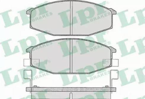 LPR 05P581 - Комплект спирачно феродо, дискови спирачки vvparts.bg