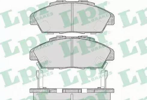 LPR 05P571 - Комплект спирачно феродо, дискови спирачки vvparts.bg