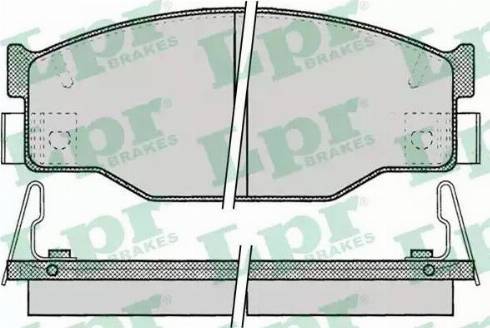 LPR 05P054 - Комплект спирачно феродо, дискови спирачки vvparts.bg