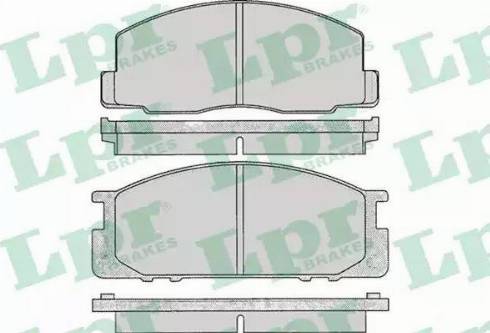 LPR 05P063 - Комплект спирачно феродо, дискови спирачки vvparts.bg