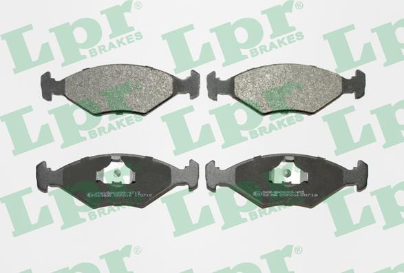 LPR 05P016 - Комплект спирачно феродо, дискови спирачки vvparts.bg