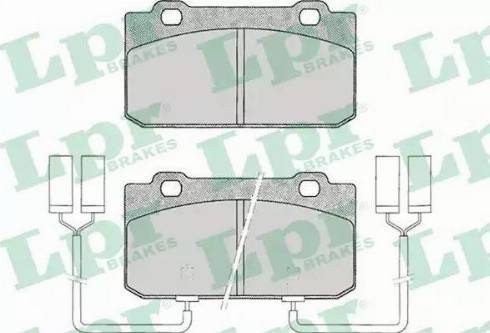 LPR 05P018 - Комплект спирачно феродо, дискови спирачки vvparts.bg