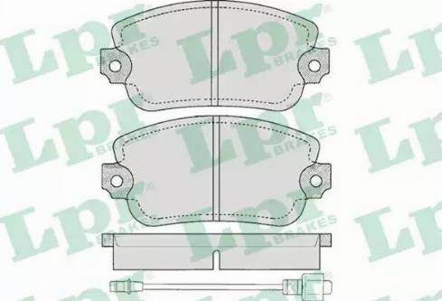 LPR 05P145 - Комплект спирачно феродо, дискови спирачки vvparts.bg