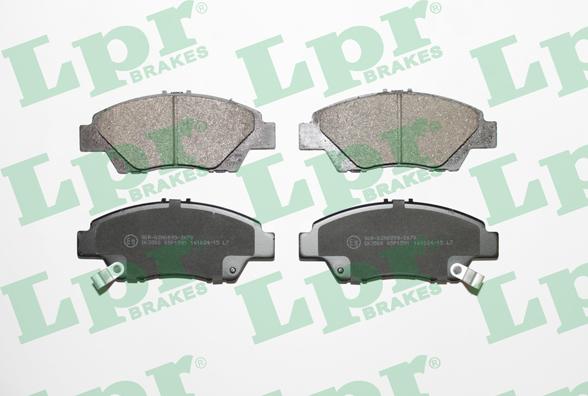 LPR 05P1591 - Комплект спирачно феродо, дискови спирачки vvparts.bg