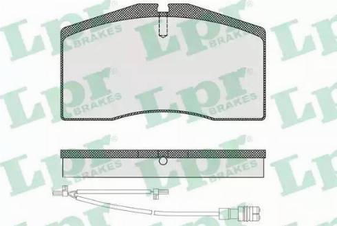 LPR 05P1585A - Комплект спирачно феродо, дискови спирачки vvparts.bg