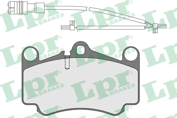 LPR 05P1588A - Комплект спирачно феродо, дискови спирачки vvparts.bg