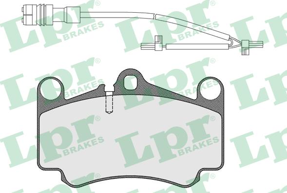 LPR 05P1588B - Комплект спирачно феродо, дискови спирачки vvparts.bg