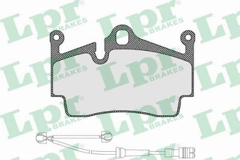 LPR 05P1583A - Комплект спирачно феродо, дискови спирачки vvparts.bg