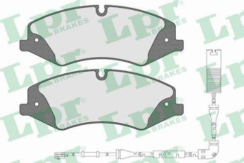 LPR 05P1600B - Комплект спирачно феродо, дискови спирачки vvparts.bg