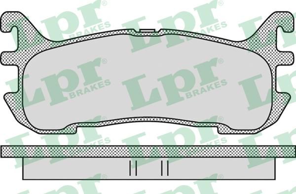 LPR 05P1099 - Комплект спирачно феродо, дискови спирачки vvparts.bg