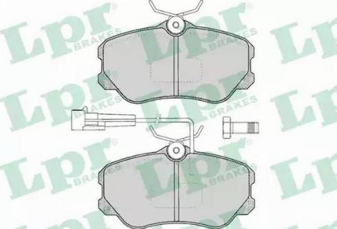 LPR 05P104 - Комплект спирачно феродо, дискови спирачки vvparts.bg