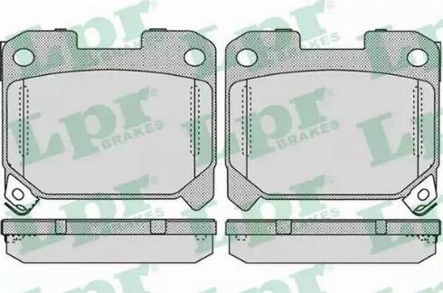 LPR 05P1052 - Комплект спирачно феродо, дискови спирачки vvparts.bg