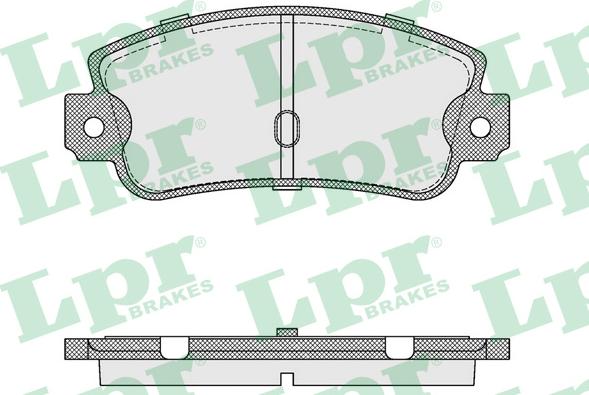 LPR 05P106 - Комплект спирачно феродо, дискови спирачки vvparts.bg