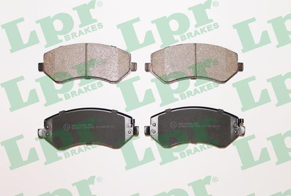 LPR 05P1005 - Комплект спирачно феродо, дискови спирачки vvparts.bg