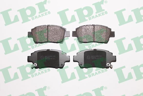 LPR 05P1003 - Комплект спирачно феродо, дискови спирачки vvparts.bg