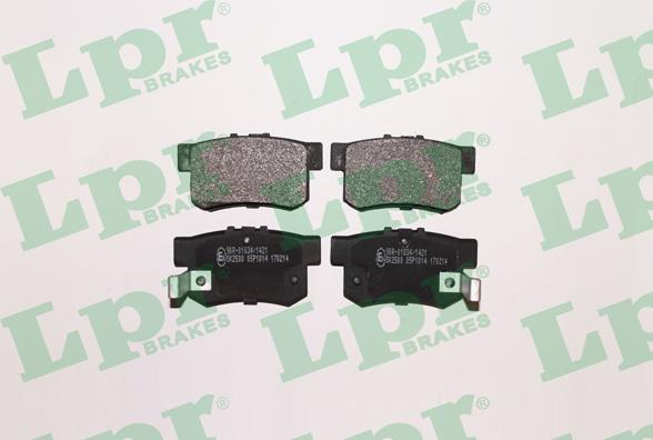 LPR 05P1014 - Комплект спирачно феродо, дискови спирачки vvparts.bg