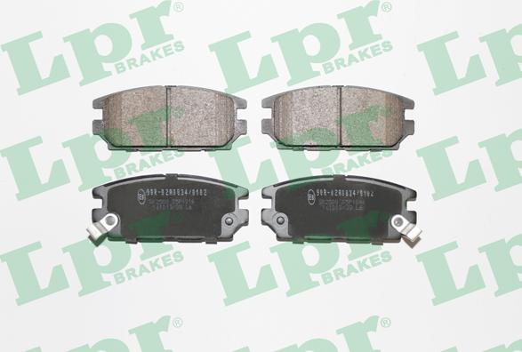 LPR 05P1016 - Комплект спирачно феродо, дискови спирачки vvparts.bg