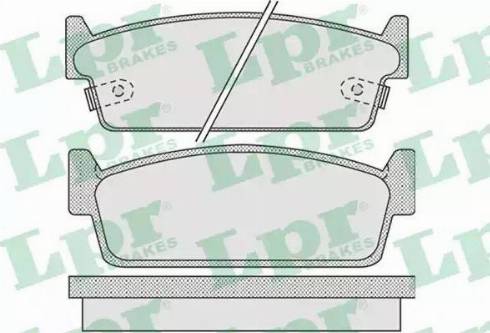 LPR 05P1010 - Комплект спирачно феродо, дискови спирачки vvparts.bg