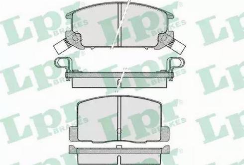 LPR 05P1024 - Комплект спирачно феродо, дискови спирачки vvparts.bg