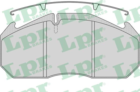 LPR 05P1162 - Комплект спирачно феродо, дискови спирачки vvparts.bg