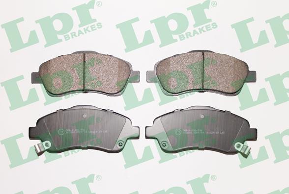LPR 05P1114 - Комплект спирачно феродо, дискови спирачки vvparts.bg
