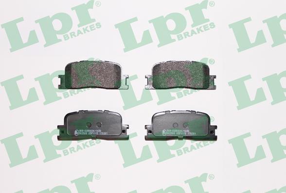 LPR 05P1115 - Комплект спирачно феродо, дискови спирачки vvparts.bg