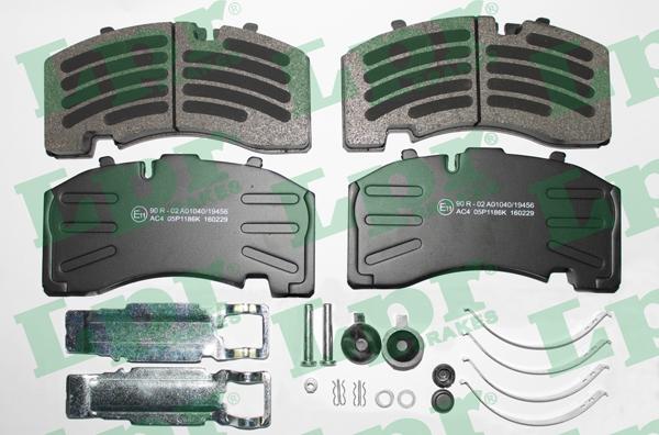 LPR 05P1186K - Комплект спирачно феродо, дискови спирачки vvparts.bg