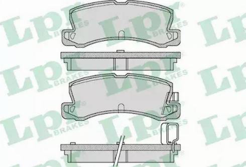 LPR 05P1125 - Комплект спирачно феродо, дискови спирачки vvparts.bg