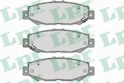 LPR 05P1385 - Комплект спирачно феродо, дискови спирачки vvparts.bg